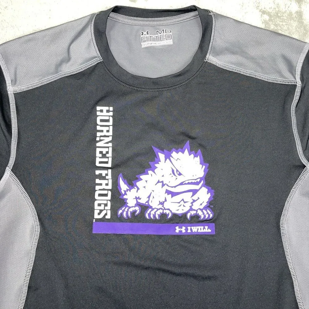 Under Armour‎ Heat Gear Compression TCU Horned Frogs Medium NWOT